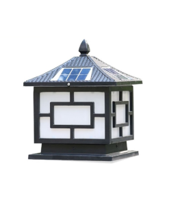 Đèn trụ cổng VITI SMART VÀNG kích thước 25* 25 cm 2 màu Đen và Vàng