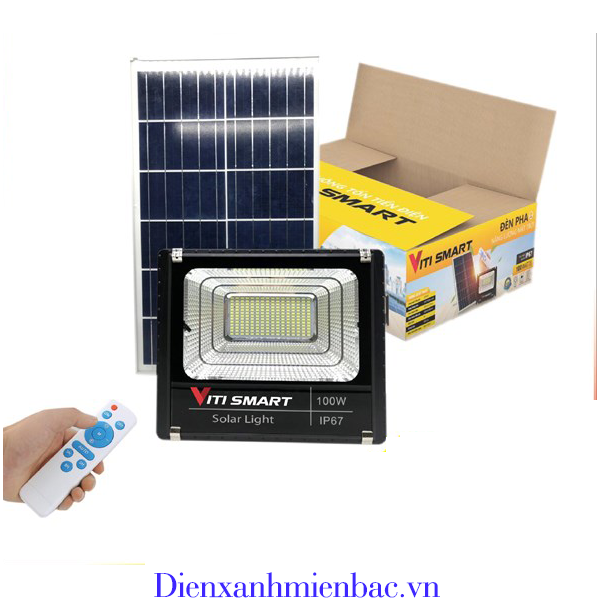 Đèn pha năng lượng mặt trời VITI SMART công suất - 100W