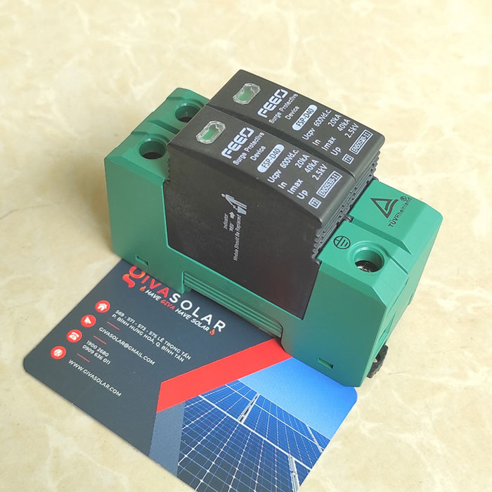 Chống sét FEEO 2P DC 600V 20-40kA