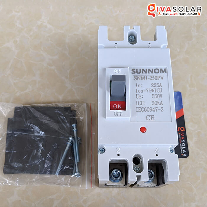 MCCB Sunnom 2P 225A 550VDC