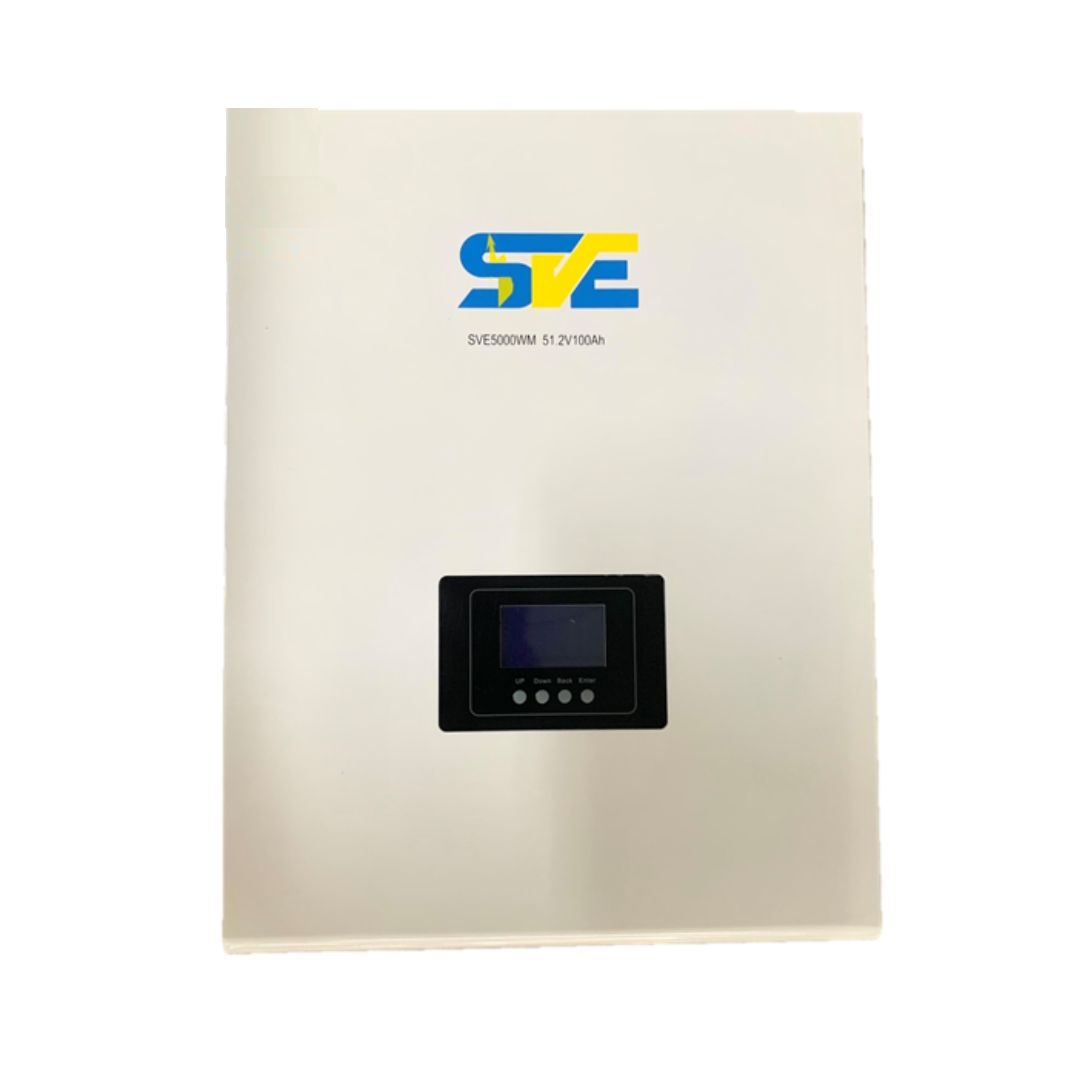 PIN LƯU TRỮ LITHIUM SVE 5000WM 5KWH 51,2V 100AH TREO TƯỜNG